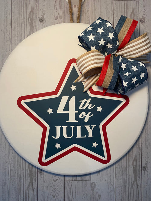 4th of July 15" Door Hanger