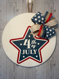 4th of July 15" Door Hanger