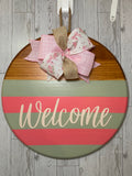 Welcome 15" Door Hanger