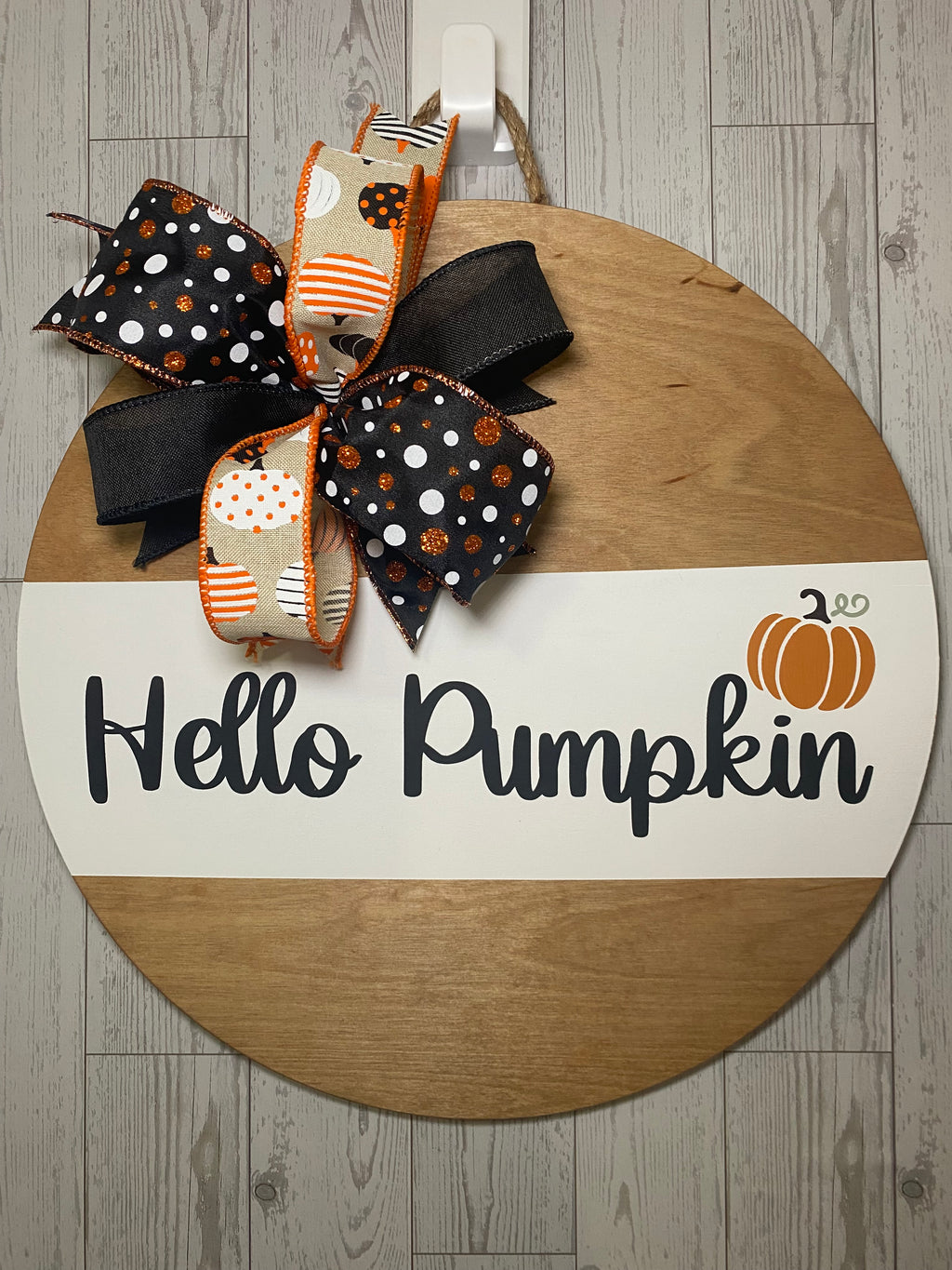 15" Door Hanger - Hello Pumpkin