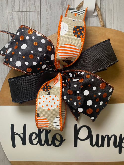 15" Door Hanger - Hello Pumpkin