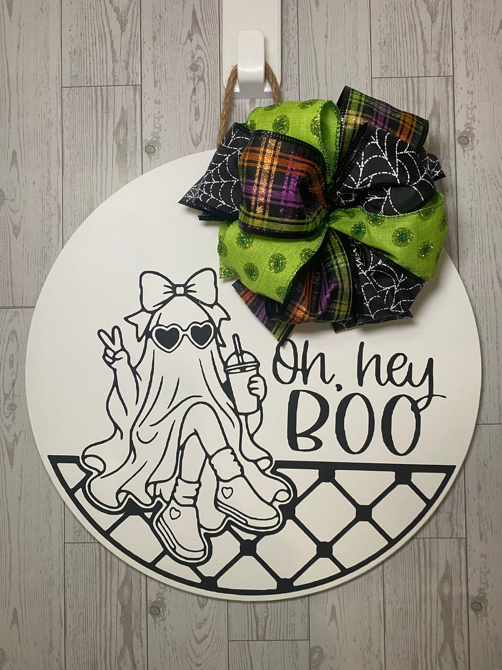 hey Boo! 15" Door Hanger