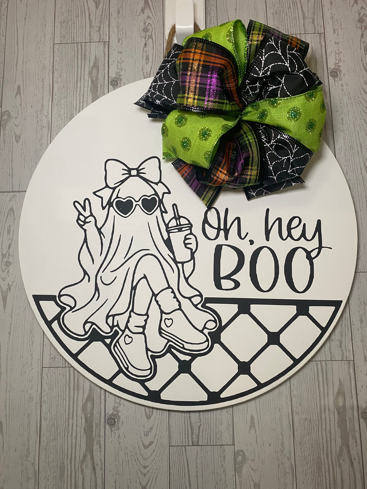 hey Boo! 15" Door Hanger