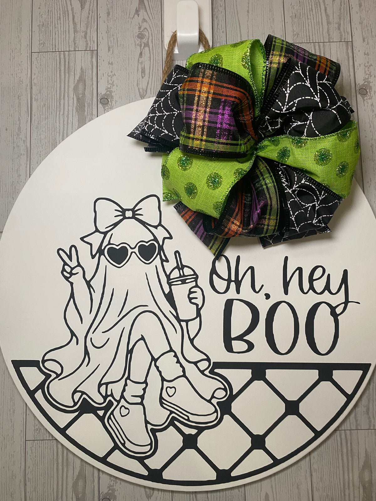 hey Boo! 15" Door Hanger