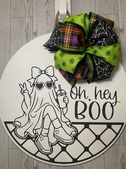 15" Door Hanger - Oh, hey Boo!