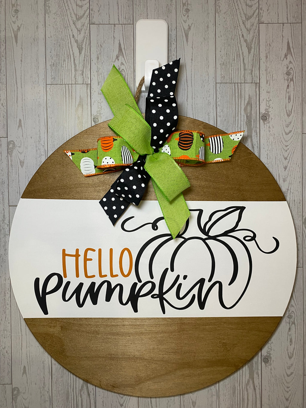 Hello Pumpkin 18" Door Hanger