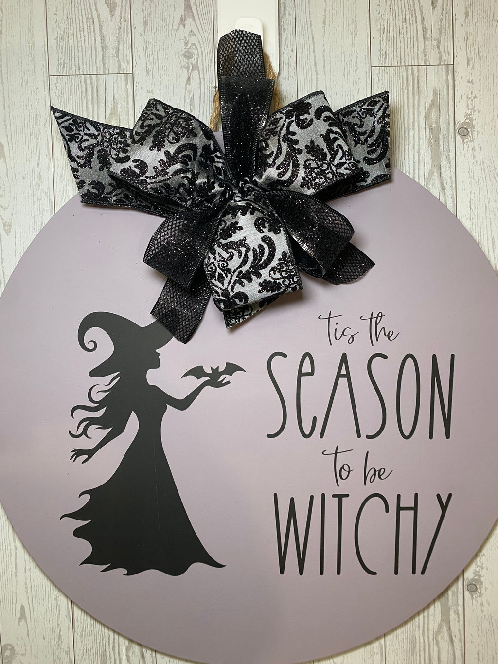 18" Door Hanger - Tis the Season to be Witchy