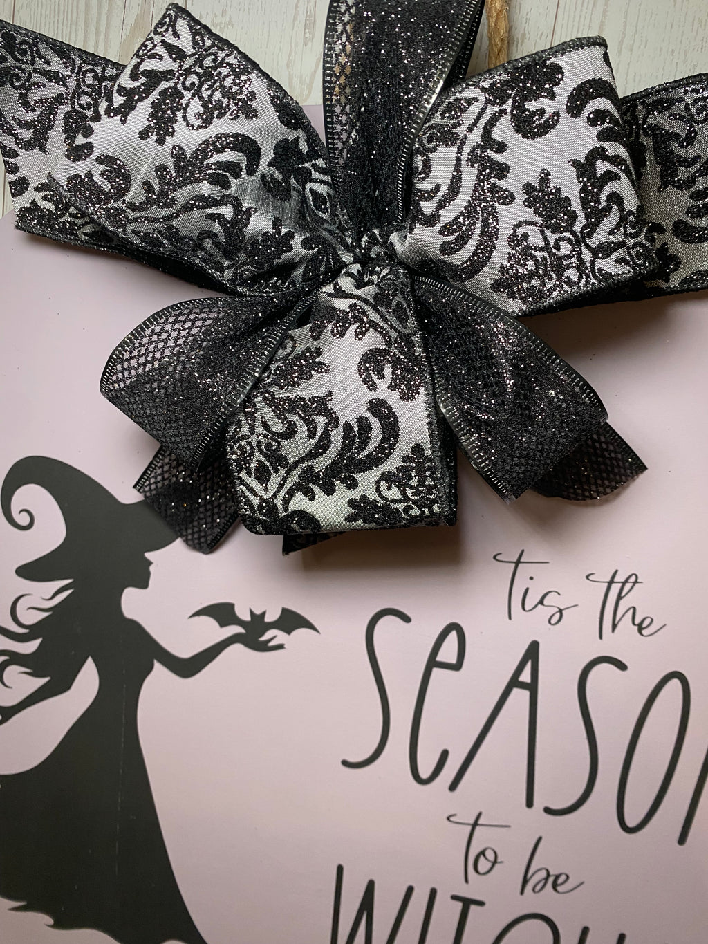 18" Door Hanger - Tis the Season to be Witchy